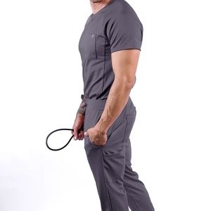 Fit Scrubs Set Evrpur® Mens (Gray, L)